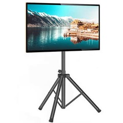 Universal Outdoor Tripod TV Stand with Mount Tilt Adjustable up to 70″