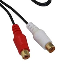 2x High to Low Compact Line Output Converter 2-Channel Speaker Wire to Gold RCA