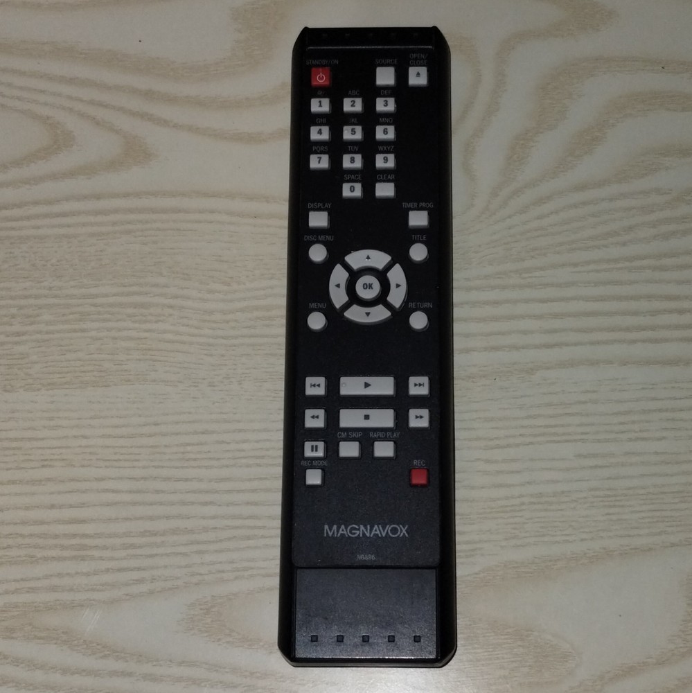 Magnavox NB886 Wireless Remote Control, Black, More Than 10 m Range