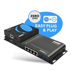 1×4 HDMI Extender Splitter Over Single Cable CAT5/5e/6 1080p – Up to 400 Ft