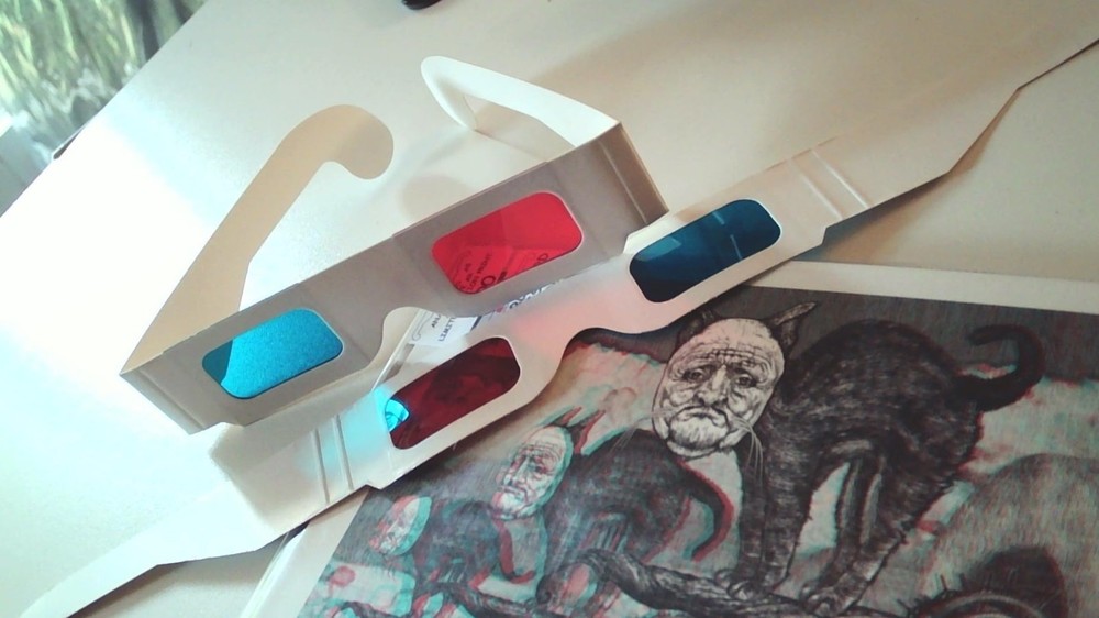 Universal 3D Cardboard Glasses 100 Pairs Red Blue Cyan Movie Viewer Set, New USA
