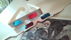 Universal 3D Cardboard Glasses 100 Pairs Red Blue Cyan Movie Viewer Set, New USA