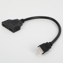 HDMI 1080P Male to 2 Female 1 In 2 Out Splitter Cable Adapter Converter New