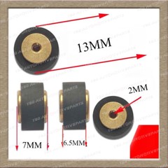 4PCS/set 13 * 7 *2.0、13 * 8 *2.0mm Copper Vintage Pinch Roller For SONY Technics
