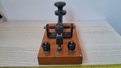 Vintage Morse Telegraph Key FEP Educational Wooden Russian Soviet USSR 1954