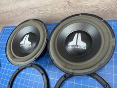 Old School Pair JL Audio VRC 8W0-4 Speakers 8″ Subwoofers USA 4 ohm NICE
