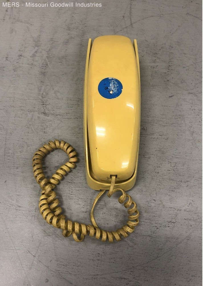 Western Electric Trimline Yellow Rotary Phone