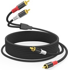 Universal 20FT RCA Cable for Audio Receivers and Vinyl Record Players