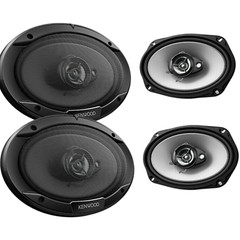 4x Kenwood 6 x 9″ Inches 3-Way 800W pair Car Speakers 1600w total