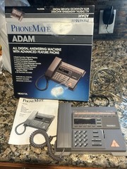 Vintage PHONEMATE DIGITAL ANSWERING MACHINE Adam ADVANCED Phone Tapeless VIDEO
