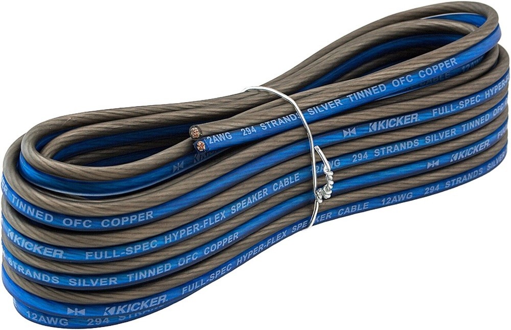 KICKER QW1220 CAR AUDIO 12 GAUGE/12AWG 20 FEET Q SERIES SPEAKER WIRE CABLE OFC