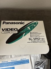 Panasonic SL-VP57 Portable Video CD VCD Player Black Compact Disc Cord, Remote