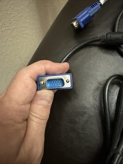 4pk 15-PIN SVGA SUPER VGA Epson Projector Male to Male Cable, BLUE CORD, 6 Feet