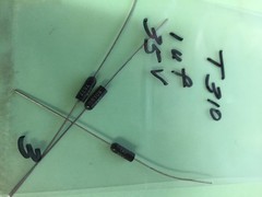 T310 1UF 35V AXIAL CAPACITORS 3 PCS new