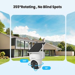 ANRAN Wireless Outdoor Security Camera System Solar Battery Powered Wifi Cameras