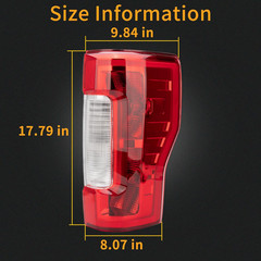 2017-2019 F-250 F-350 Super Duty Right Passenger Tail Light–Compatible Replaceme