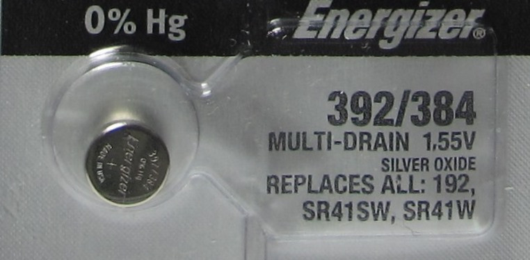 Energizer 392 384 Button Cell Watch 1.55V Battery 1 Pc