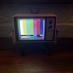 Tiny TV Back To The Future Mini TV with Remote Working