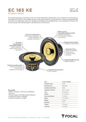 Focal EC165KE – 6.5″ (16,5 CM) 2-Way Coaxial SQ Speaker Set K2 EVO Power Series