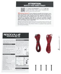 2 Rockville RockSlim Black Home Theater 5.25″ 240w Easy Wall Mount Slim Speakers