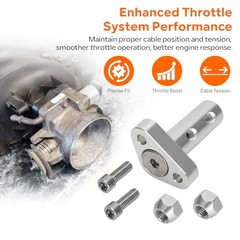 Aluminum Double Stud Throttle Cable Bracket For GM Throttle Body with 3″