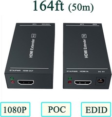 Compact HDMI Extender 1080P@60Hz – Uncompressed Video Transmission Up to 164 Ft