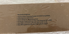 Pyle PRJTP46 40″ Portable Manual Retractable Projector Screen New Sealed