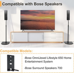 Adjustable Stand for Bose Speaker Stands, for Omnijewel Lifestyle 650, Surround