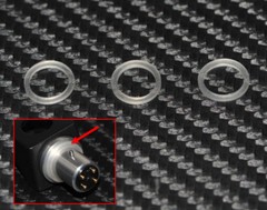 3x Rubber rings for Headshell / Tonearm Resonance absorber Extra Soft