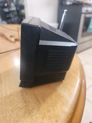 Vintage Mini CRT TV Shaped Radio W/ Antenna Am/FM Battery Operated