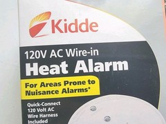 Kidde HD135F Interconnected 120V AC Wire-in Heat Detector Alarm Home Safety