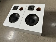 Bose Model 21 Main / Stereo Speaker White Custom Wood Cabinet Made In USA