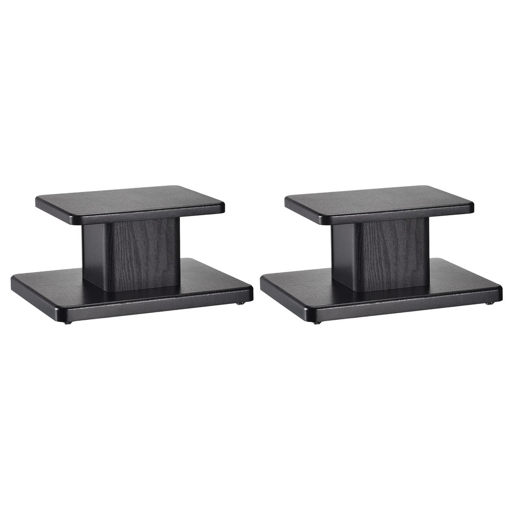 2 x Wood Speaker Stands 5.9 Inch (15cm) Speaker Stand Hollowed Bases