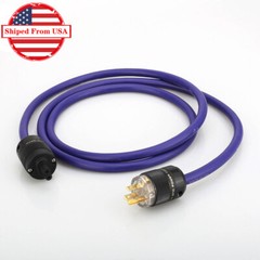HiFi Audio Power Cable 12awg OCC Pure Copper Conductor US Plug & Figure 8 Female