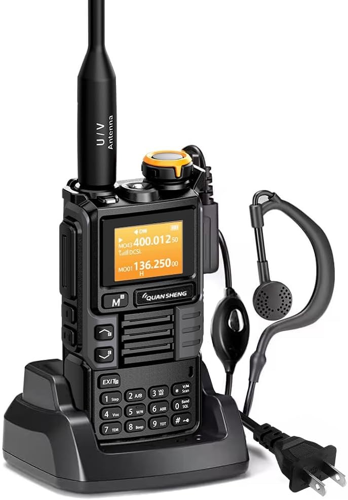 Quansheng UVK5(99) AM/FM/DTMF Walkie-Talkie 200CH 20-1000MHZ NOAA Weather Foreca