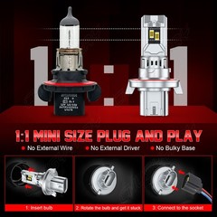 For GMC Yukon 2007 – 2014 – 4x 6000k Combo LED Headlight Hi/Lo Fog Light Bulbs