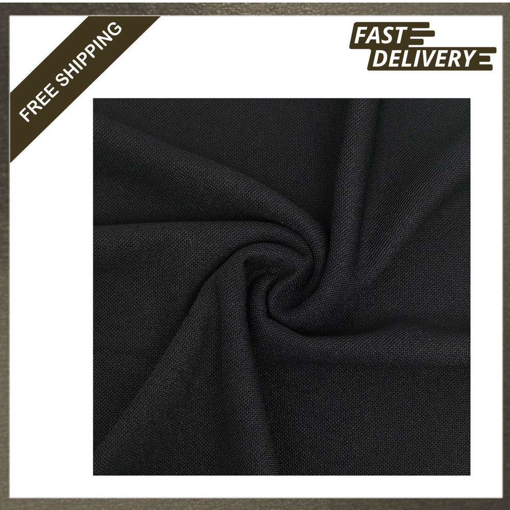 Speaker Grill Cloth Mesh Fabric 63×20 Inches Black Sound Transparent for Home