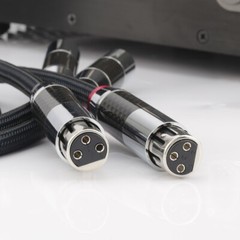 Pair 5N OCC Copper Silver Plated HIFI XLR Plug Audio Balance Interconnect Cable