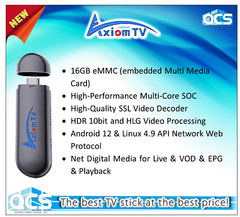 AxiomTV 2024 Quad Core 64 Bit 16GB Memory MaxTV Gold Stick