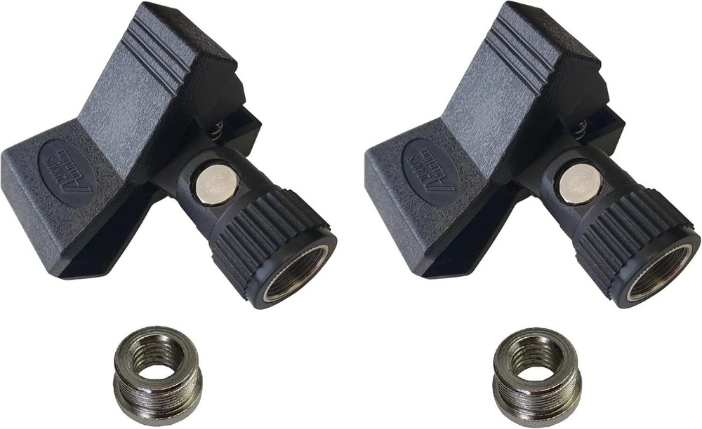 Audio2000’S AMC417 Series Universal Microphone Clip Holder with Adapter (Packs)
