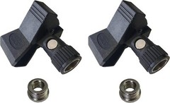 Audio2000’S AMC417 Series Universal Microphone Clip Holder with Adapter (Packs)