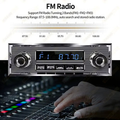1 Din Car Radio MP3 Player Classic Car Retro Audio Stereo Support FM AUX EQ USB