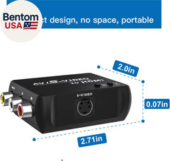 S Video to HDMI Converter, AV RCA to HDMI Converter, Includes RCA Cable + S Vide