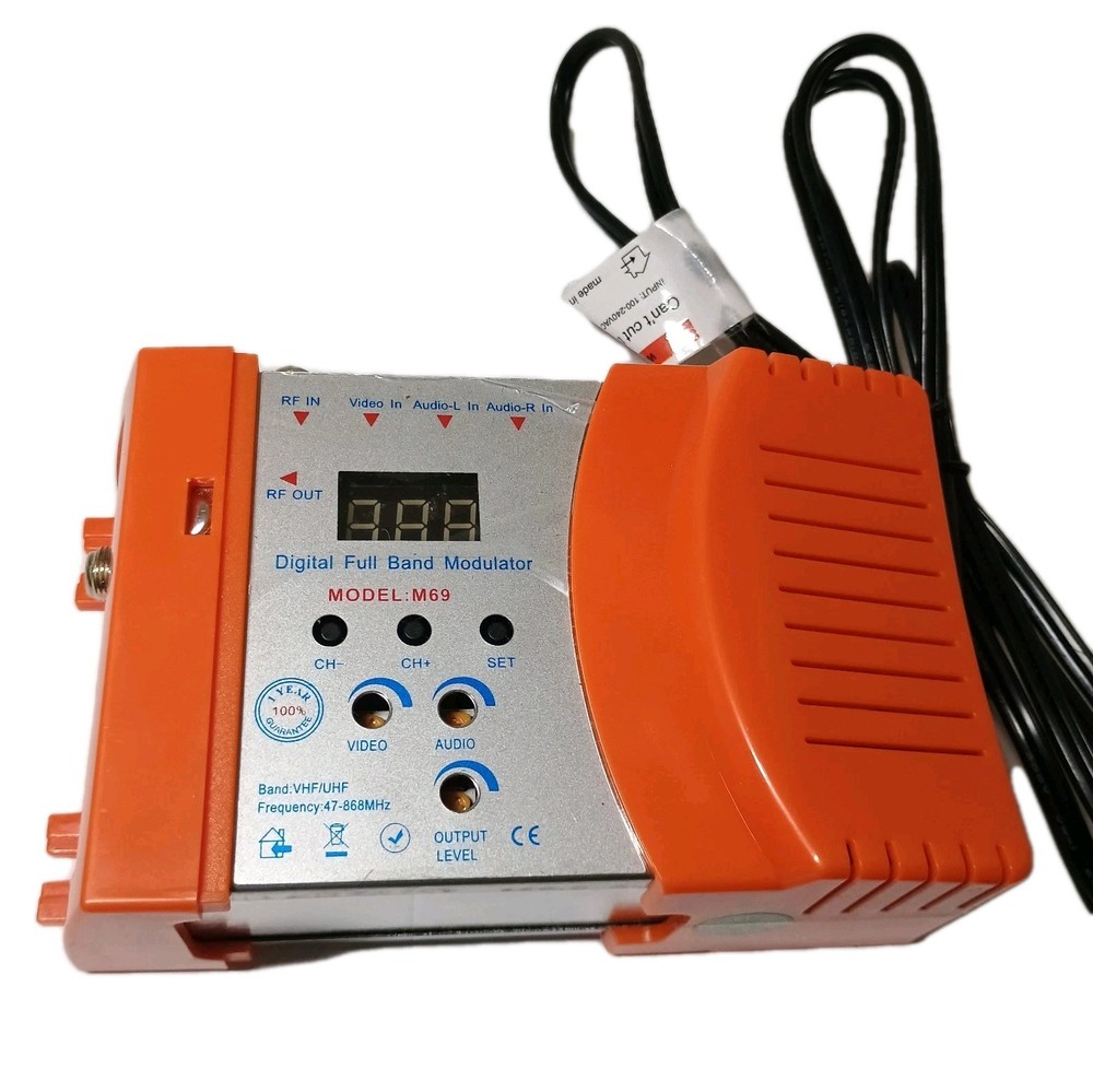 RF Modulator M69 Full Band AV To RF Modulator Converter VHF UHF PAL NTSC TV Link