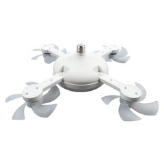 Adjustable LED Ceiling Fan Light with Remote Control for Living Room or Bedroom