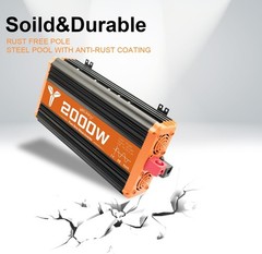 2000 watt Pure sine Wave car Inverter 24V DC to 120V AC Inverter for RV, Truck