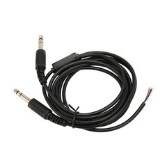 Aviation Headphone Cable Flexible 6.6ft Replacement Cable For David Clark AVCOMM