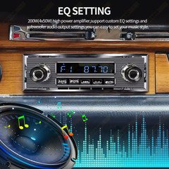 1 Din Car Radio MP3 Player Classic Car Retro Audio Stereo Support FM AUX EQ USB