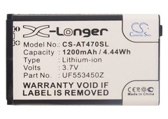 Battery for Ai”ris T470,T470E,T470i ;P/N: uf553450Z 1200mAh/4.44Wh