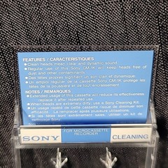 Sony Microcassette CM-1K Cleaning Cassette 0.8m For Microrecorder tape CM-1KA